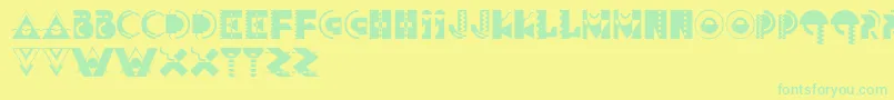 Więcej informacji o czcionce Carnivale Czcionka Carnivale – zielone czcionki na żółtym tle