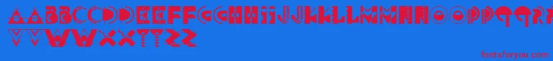 Шрифт Carnivale – красные шрифты на синем фоне