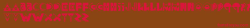Carnivale Font – Red Fonts on Brown Background