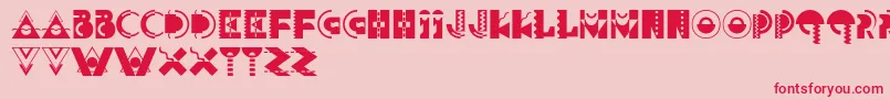 Carnivale Font – Red Fonts on Pink Background