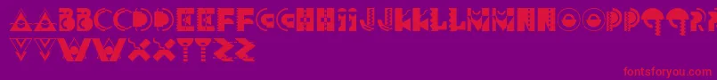 Carnivale Font – Red Fonts on Purple Background