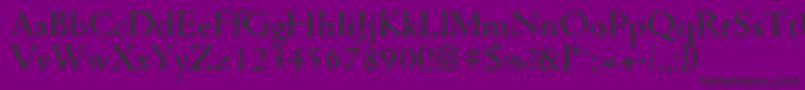 CambridgerandomMediumRegular Font – Black Fonts on Purple Background