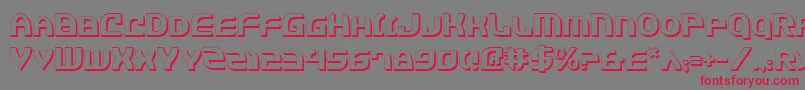 JannisariesShadow Font – Red Fonts on Gray Background