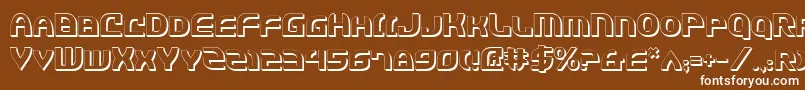 JannisariesShadow Font – White Fonts on Brown Background