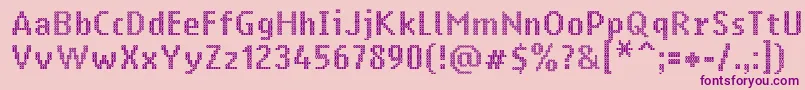 Ringmatrix Font – Purple Fonts on Pink Background