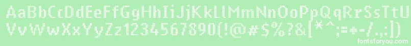 Ringmatrix Font – White Fonts on Green Background