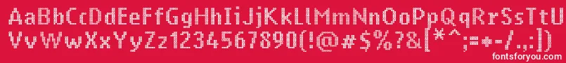 Ringmatrix Font – White Fonts on Red Background