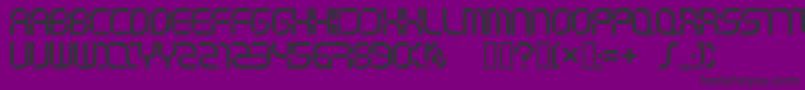 Musictelevisionselector Font – Black Fonts on Purple Background