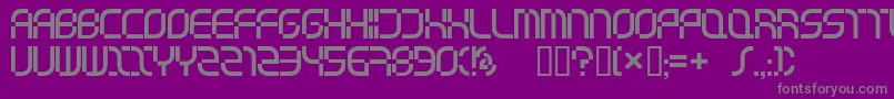 Musictelevisionselector Font – Gray Fonts on Purple Background