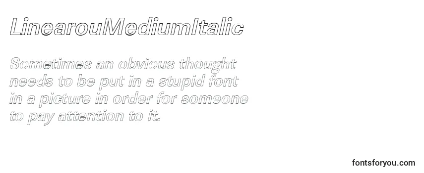 LinearouMediumItalic-fontti