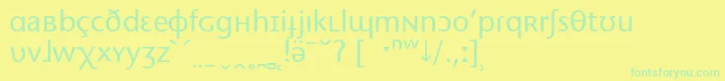 Weitere Informationen zur StoneSansPhoneticIpa-Schriftart StoneSansPhoneticIpa-Schriftart – Grüne Schriften auf gelbem Hintergrund
