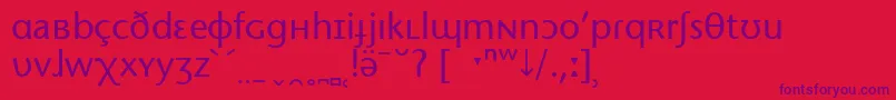 Подробнее о шрифте StoneSansPhoneticIpa Шрифт StoneSansPhoneticIpa – фиолетовые шрифты на красном фоне