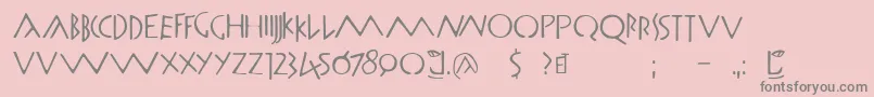 Romamonumentalbc Font – Gray Fonts on Pink Background