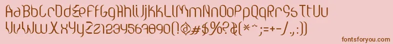 fuente Valium ffy – Fuentes Marrones Sobre Fondo Rosa