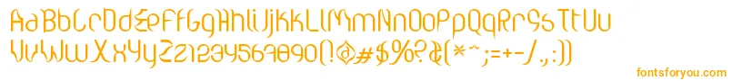 Fonte Valium ffy – fontes laranjas em um fundo branco