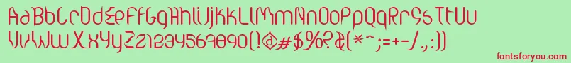 Valium ffy Font – Red Fonts on Green Background