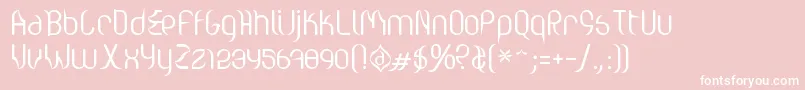 Valium ffy Font – White Fonts on Pink Background