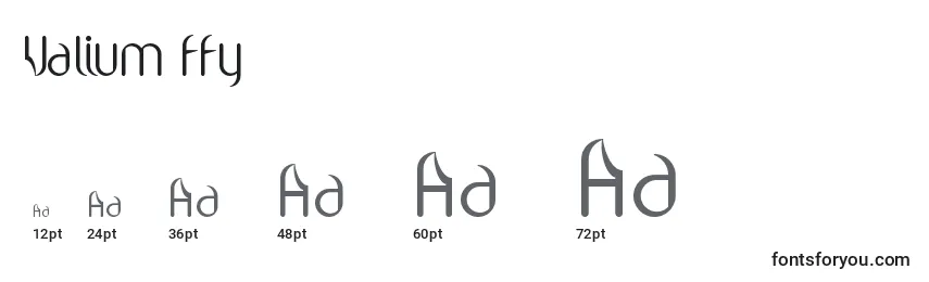 Valium ffy Font Sizes