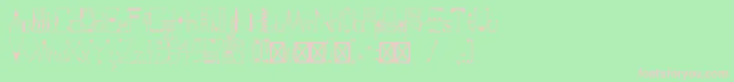 FareastmovementRegular Font – Pink Fonts on Green Background