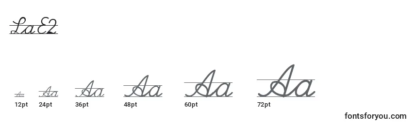 LaE2 Font Sizes