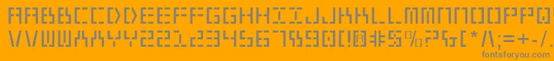 Y2kv2 Font – Gray Fonts on Orange Background