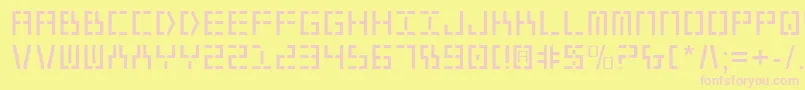 Y2kv2 Font – Pink Fonts on Yellow Background