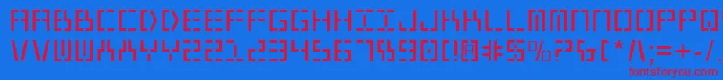 fuente Y2kv2 – Fuentes Rojas Sobre Fondo Azul