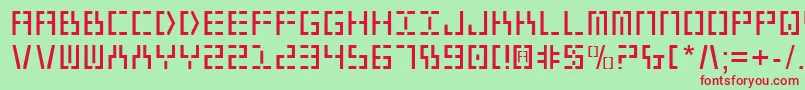 Y2kv2 Font – Red Fonts on Green Background