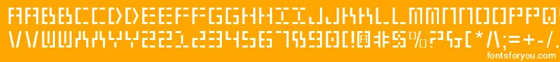 Y2kv2 Font – White Fonts on Orange Background