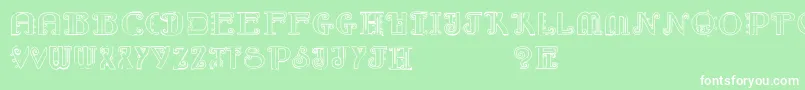 RebimbocaOutline Font – White Fonts on Green Background