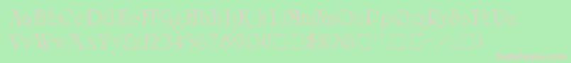 PiquetSsi Font – Pink Fonts on Green Background