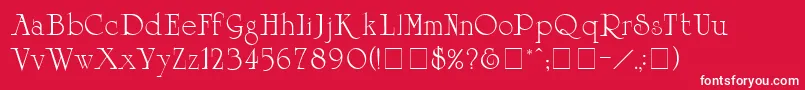 PiquetSsi Font – White Fonts on Red Background