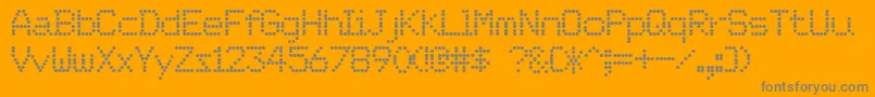 OrdreDeDРІpart Font – Gray Fonts on Orange Background