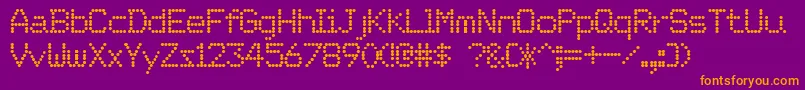 OrdreDeDРІpart Font – Orange Fonts on Purple Background