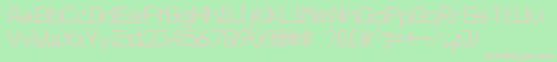 OrdreDeDРІpart Font – Pink Fonts on Green Background