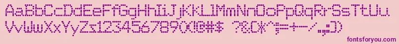 Weitere Informationen zur OrdreDeDРІpart-Schriftart OrdreDeDРІpart-Schriftart – Violette Schriften auf rosa Hintergrund