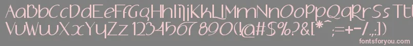 Adolphus Font – Pink Fonts on Gray Background