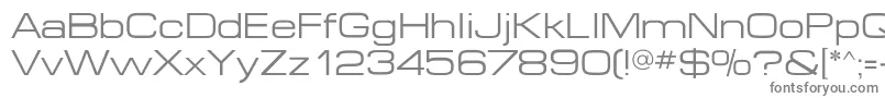 Microextendflf-fontti – harmaat kirjasimet valkoisella taustalla