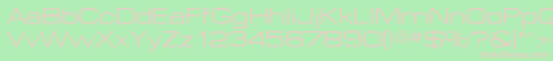 Microextendflf Font – Pink Fonts on Green Background