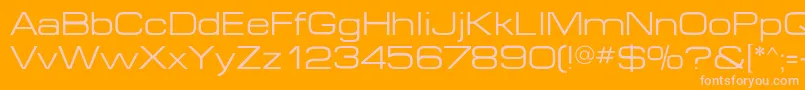 Шрифт Microextendflf – розовые шрифты на оранжевом фоне
