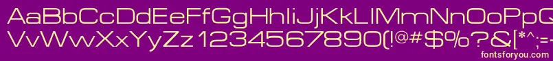 Microextendflf Font – Yellow Fonts on Purple Background