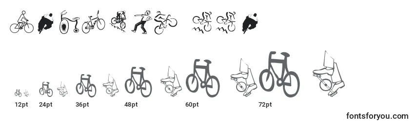 Cycling ffy Font Sizes
