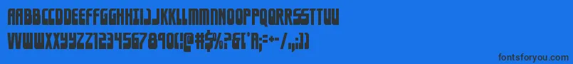Eldebarancond Font – Black Fonts on Blue Background