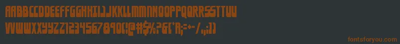 Eldebarancond-fontti – ruskeat fontit mustalla taustalla