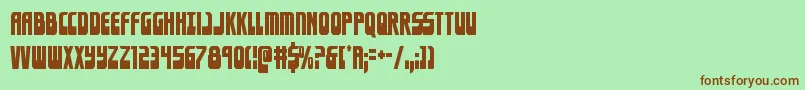 Eldebarancond Font – Brown Fonts on Green Background