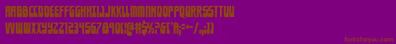 Eldebarancond Font – Brown Fonts on Purple Background