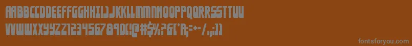 Eldebarancond Font – Gray Fonts on Brown Background