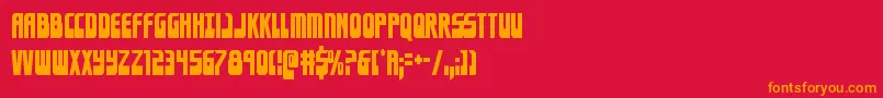 Eldebarancond Font – Orange Fonts on Red Background