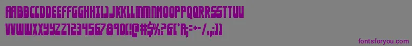 Eldebarancond Font – Purple Fonts on Gray Background