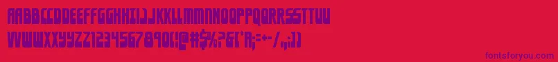 Eldebarancond Font – Purple Fonts on Red Background